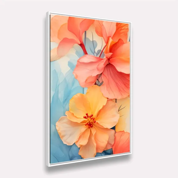 Quadro Flores Lindas Pintura Pétalas