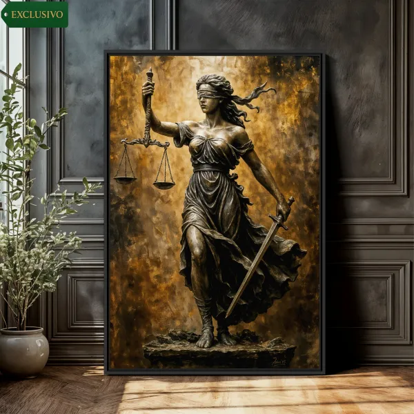 Quadro Deusa Grega Têmis a Guardiã da Justiça e Verdade - Escritório Advocacia