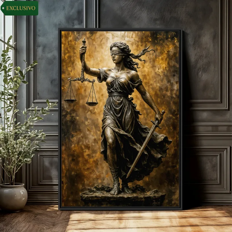 Quadro Deusa Grega Têmis a Guardiã da Justiça e Verdade - Escritório Advocacia