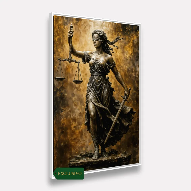 Quadro Deusa Grega Têmis a Guardiã da Justiça e Verdade - Escritório Advocacia