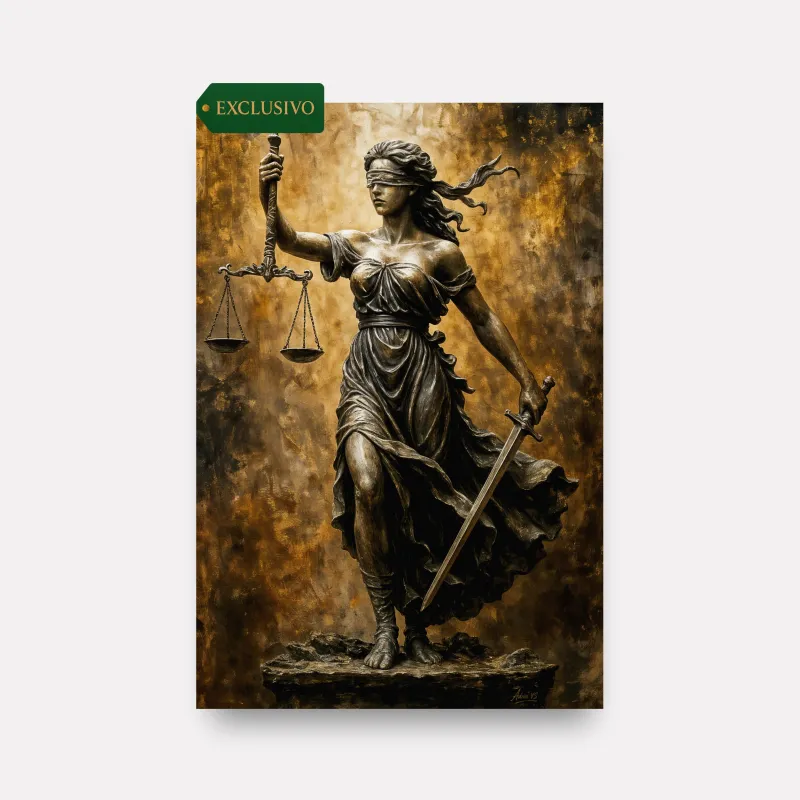 Quadro Deusa Grega Têmis a Guardiã da Justiça e Verdade - Escritório Advocacia