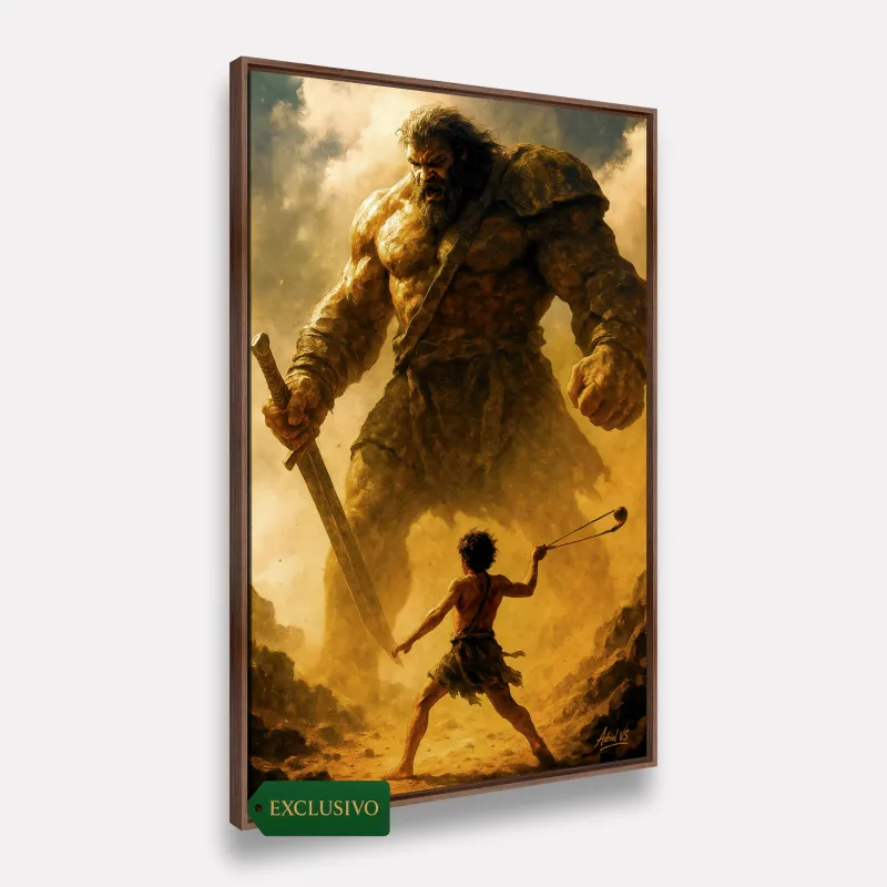 Quadro Davi contra Golias – Vença o Seu Gigante