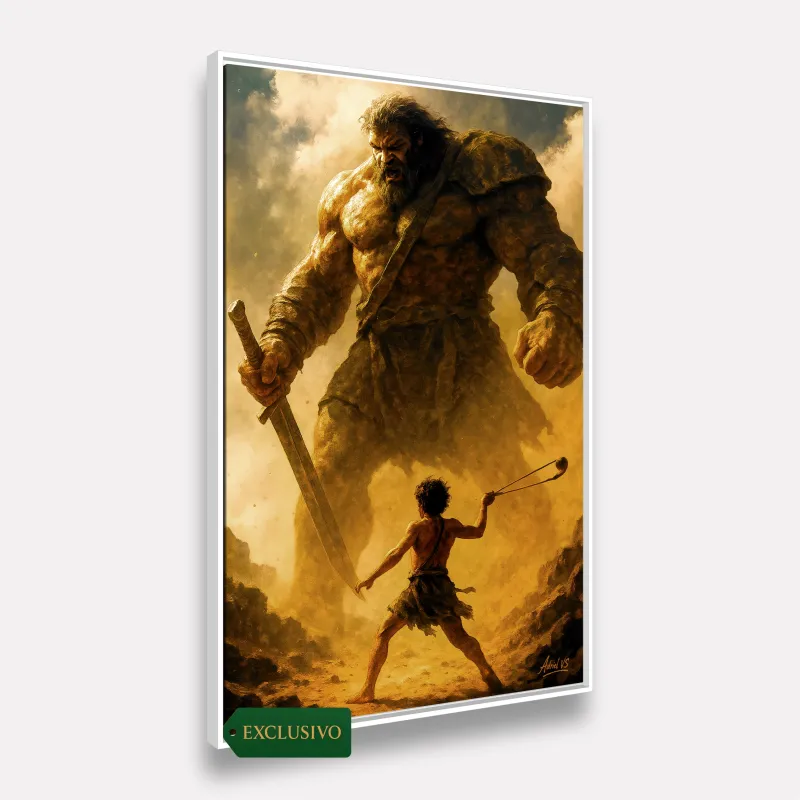 Quadro Davi contra Golias – Vença o Seu Gigante