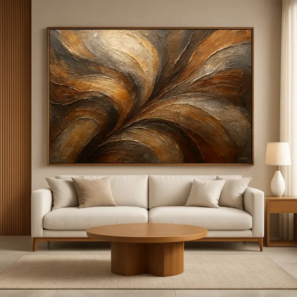 Quadro Abstrato Metais E Reflexos