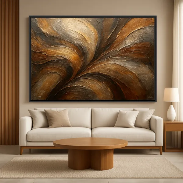 Quadro Abstrato Metais E Reflexos