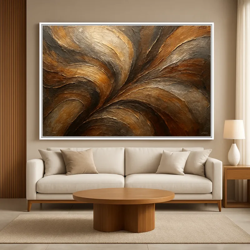 Quadro Abstrato Metais E Reflexos