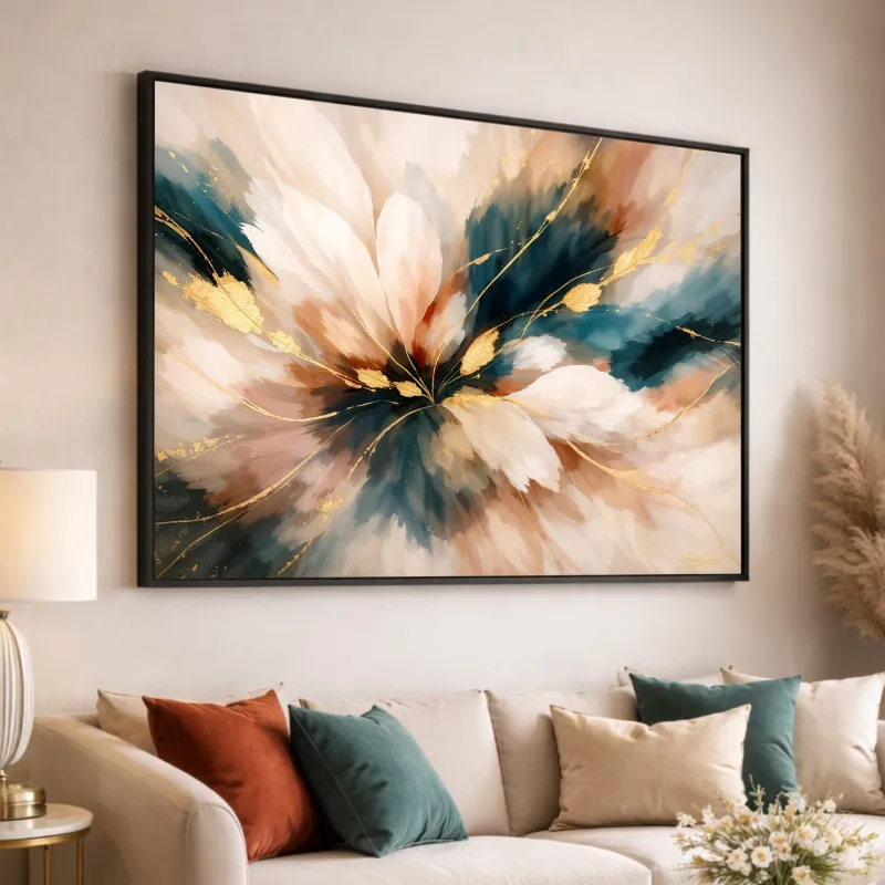 Quadro Abstrato a Origem o Ventre da Criação - Arte Exclusiva