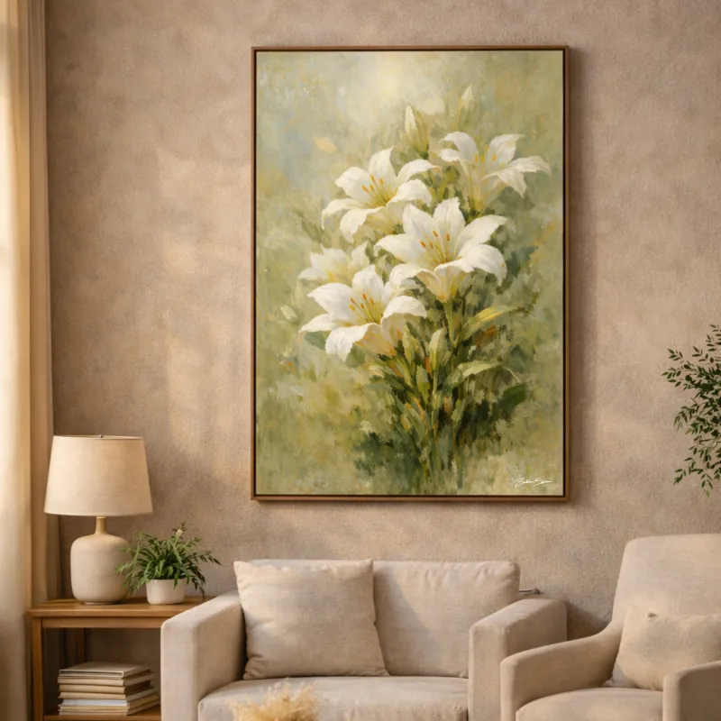 Quadro Lírios do Campo - Arte Exclusiva