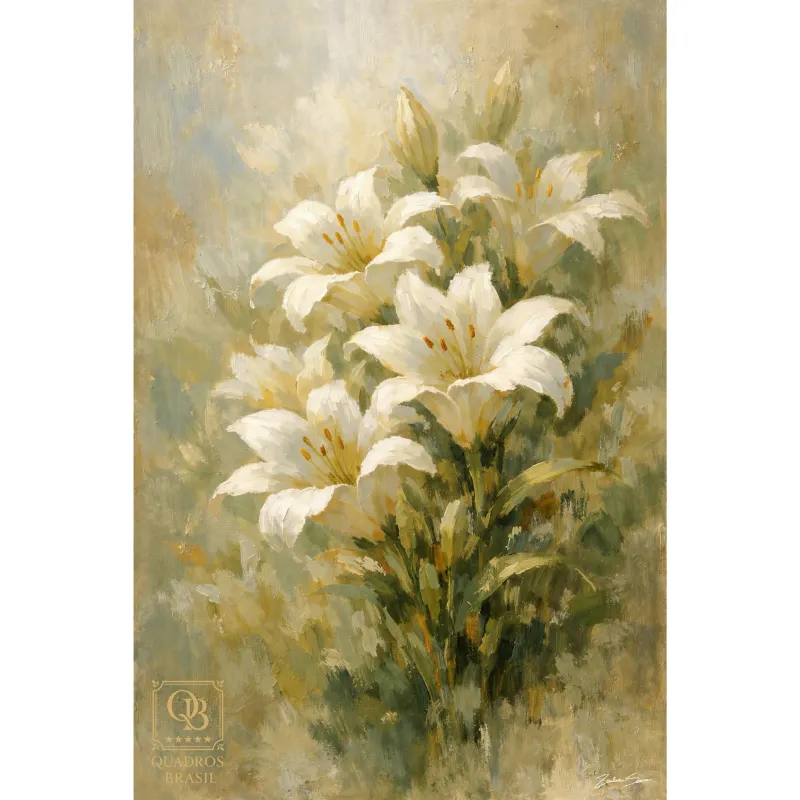 Quadro Lírios do Campo - Arte Exclusiva