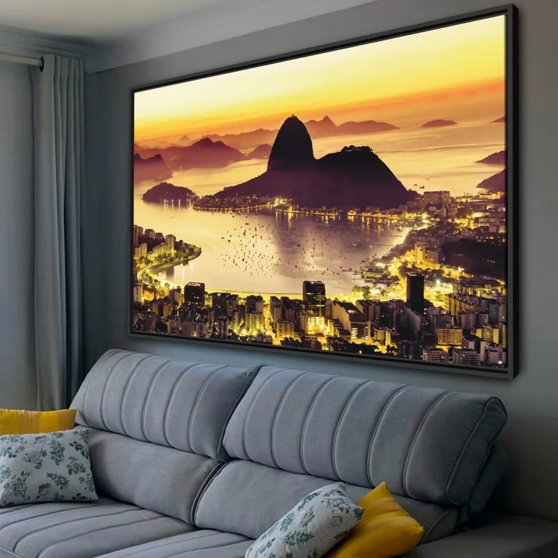Quadro Cidade do Rio de Janeiro Vista Noturna