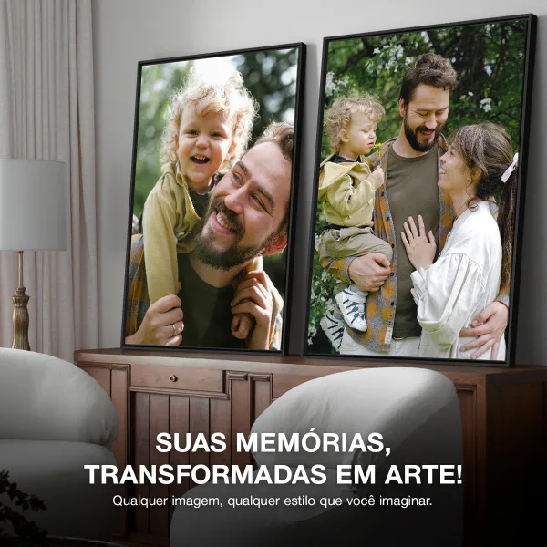 Quadros Personalizados - Kit 2 Peças Verticais