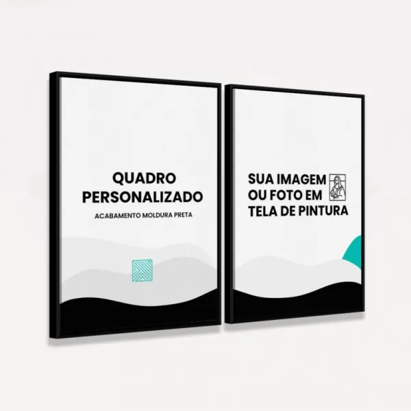 Quadros Personalizados - Kit 2 Peças Verticais