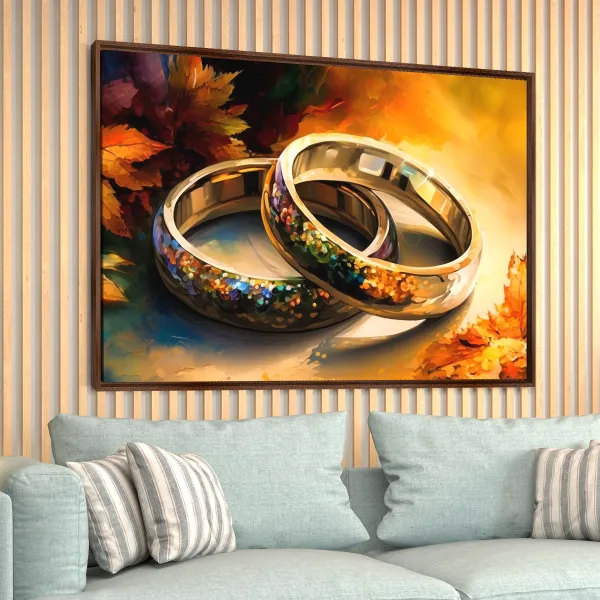 Quadro Alianças do Amor um Elo Indestrutível