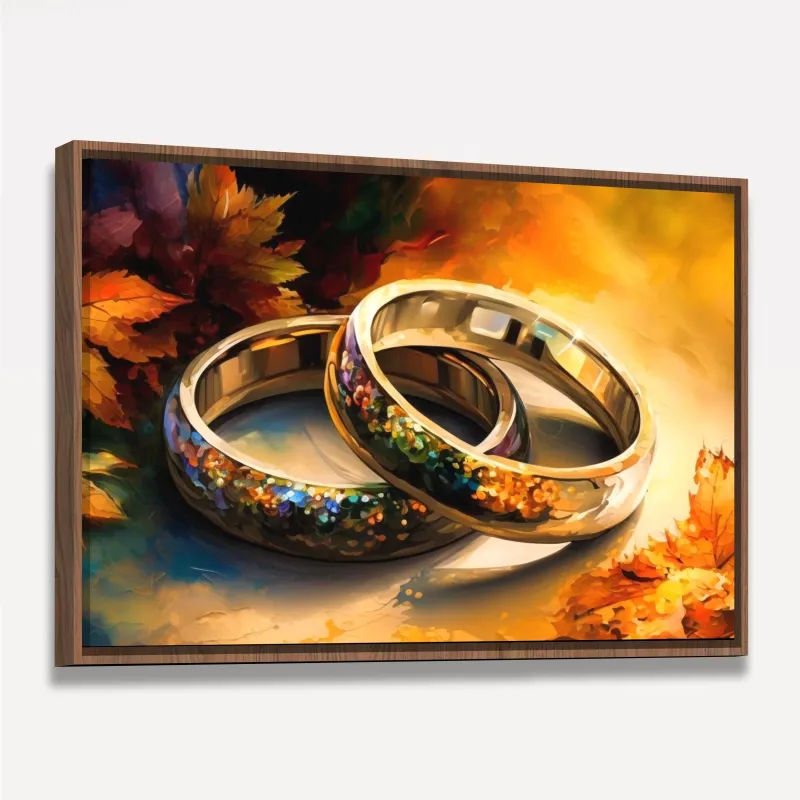 Quadro Alianças do Amor um Elo Indestrutível