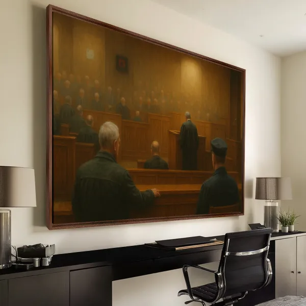 Quadro Advocacia Tribunal Poder do Juiz