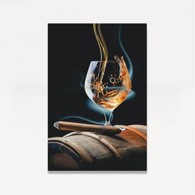 Quadro Decorativo Whisky & Cigars