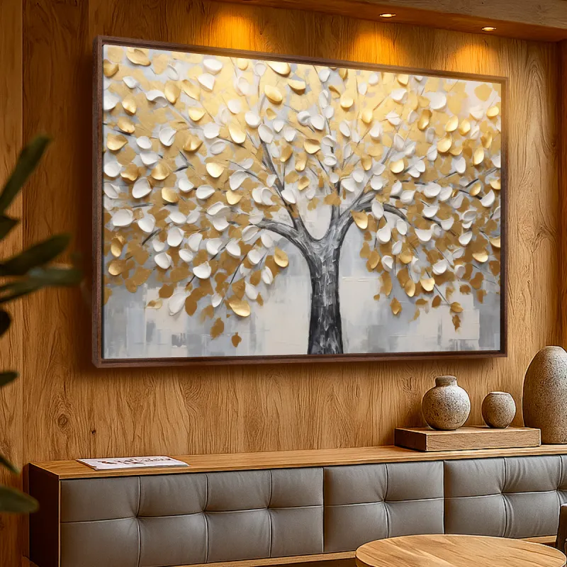 Quadro Árvore da Vida Arte Estilo Pintura