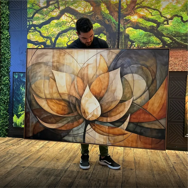 Quadro Harmonia Abstrata Florescer da Alma