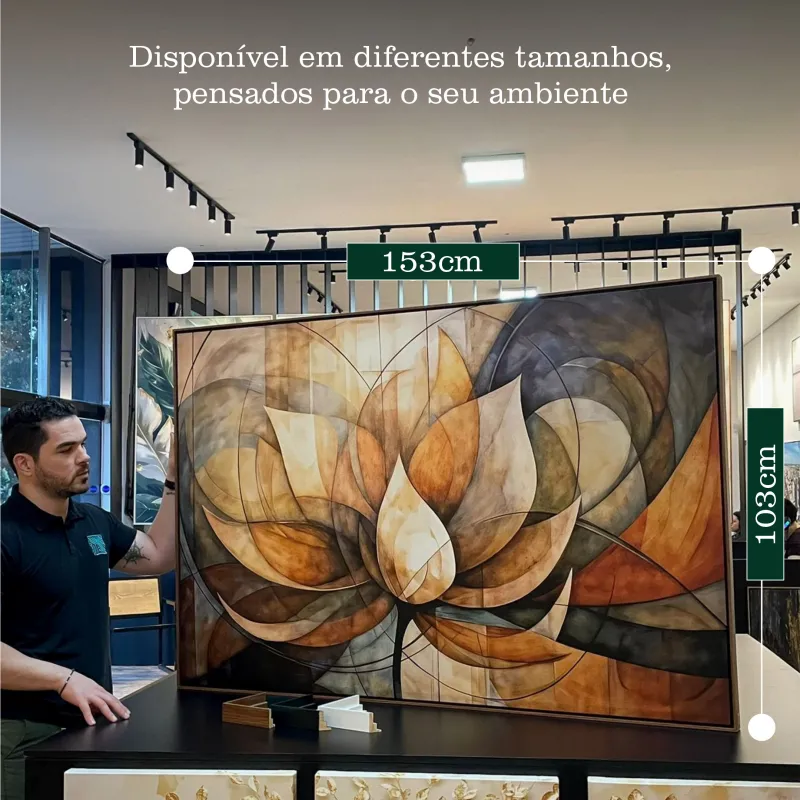 Quadro Harmonia Abstrata Florescer da Alma