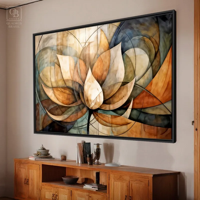 Quadro Harmonia Abstrata Florescer da Alma